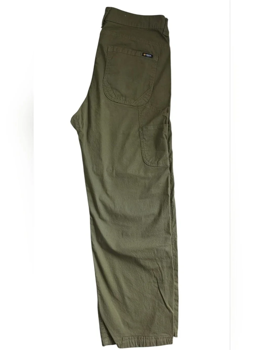 Hawx Stretch Ripstop Men’s Olive Green Cargo Utility Work Pants 34x30